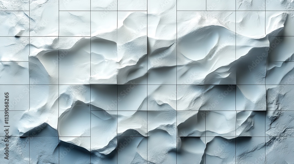 Poster abstract geometric composition gray background design 3d rende