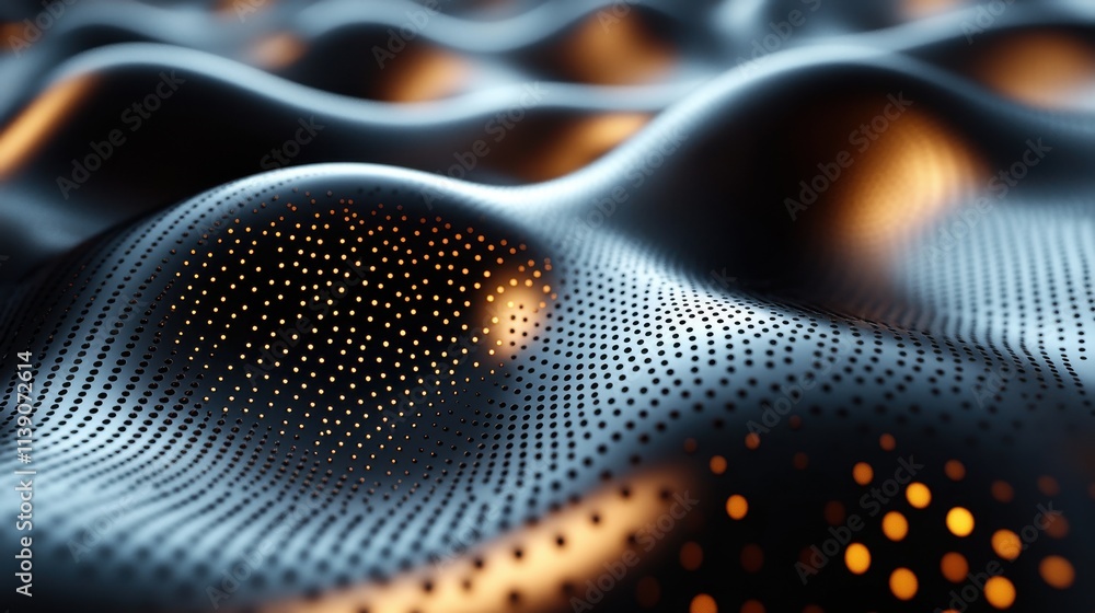 Poster abstract structure metal background design 3d rende