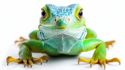 Obraz premium beautiful iguana clipart isolated on a white background iguana