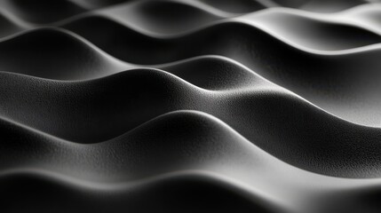 Obraz premium dark wavy shape 3d rende