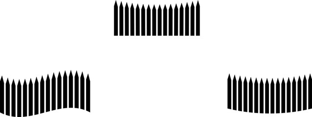 Pencils and pens. Stationery. Outline hand drawing. Isolated vector object on white background. A sketch with a felt-tip pen, ink on paper. Office worker tools. Sketch.Set