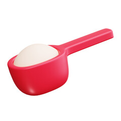 measuring spoon 3d render icons