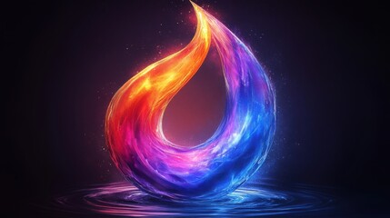 Naklejka premium illustration abstract liquid shape of a drop logo desig