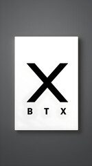Sleek and Modern BX Company Logo Reflecting Creativity and Professionalism