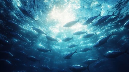 Tuna fish underwater