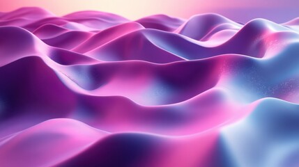 Fototapeta premium wavy purple surface 3d rende
