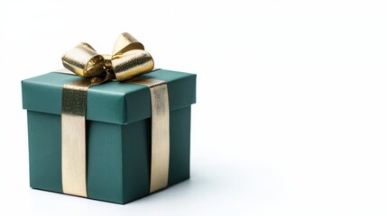 Obraz premium Festive gift box presentation studio setting high-quality photo minimalist background close-up view holiday concept