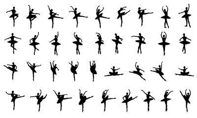 Balerina pose mega bundle icon © Cutterwood