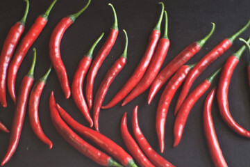 red hot chili peppers on black