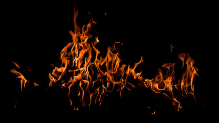 Fire sparks background. Abstract dark fire flames background. Background of flames blazing. Blaze...