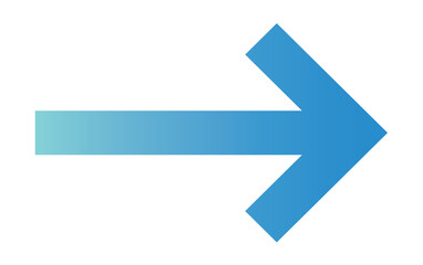 Clip art of right-pointing arrow in business blue gradient.
