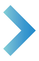 Clip art of right-pointing arrow in business blue gradient.