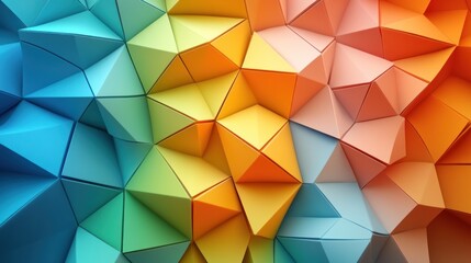 Geometric abstract background from squares, 3d rendering