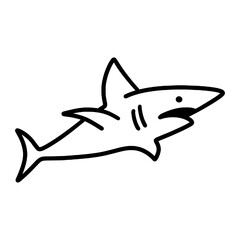 shark icon illustration