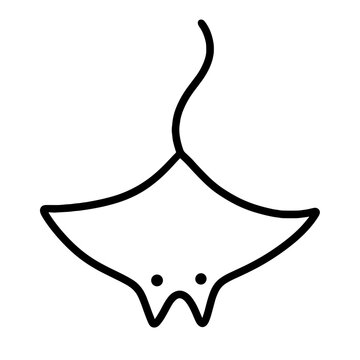 stringray icon illustration