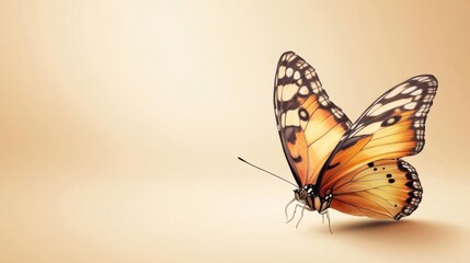 Obraz premium Watch a beautiful butterfly fly gracefully