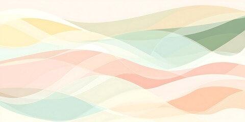 Fototapeta premium Abstract pastel wave background design. (5)