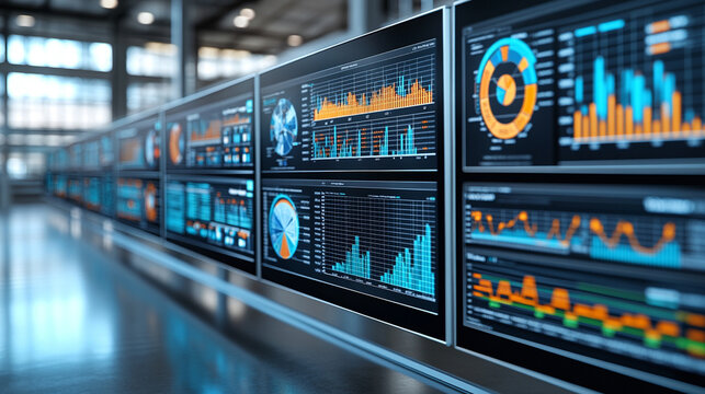 Business intelligence, data analytics, and visualization concepts showcasing machine learning, AI, statistical models, and predictive analytics for effective business decision-making and chaos managem