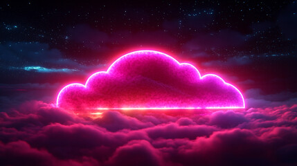 Futuristic 3D illustration of a polygonal network symbolizing cloud computing, blockchain, and digital currency. Interconnected nodes glow brightly on a silver, gold, and white abstract tech backgroun