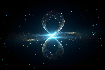 BT Infinity Concept - Illustrated through a Shimmering Silver Infinity Symbol on a Starry Background