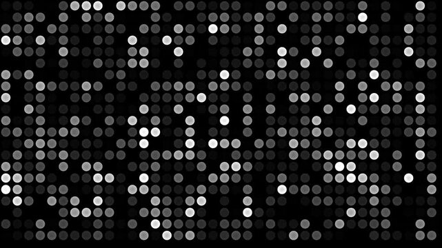 Abstract Black and White Dot Pattern: A Monochromatic Digital Art Piece