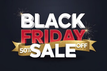 Obraz premium Black Friday Sale illustration