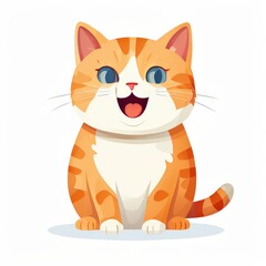 Obraz premium the AI Image Generator, Fluffy Persian Cat Illustration