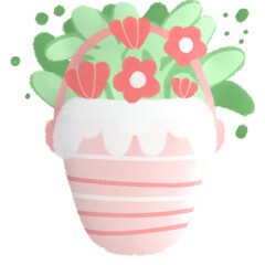 Isolated flower drawing on white background Beautiful flower decorative vector illustration 3.