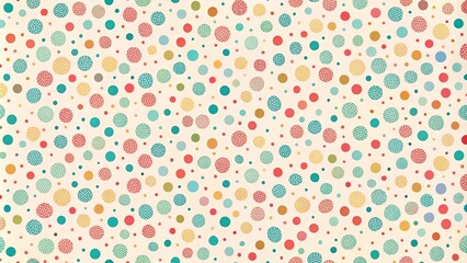 Delightful Pastel Circles Scattered on a Soft Background, a Vibrant and Joyful Design for Various Applications