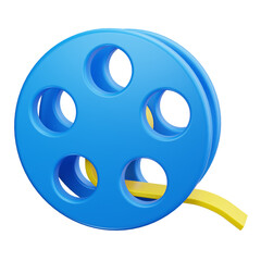 film roll 3d render icons