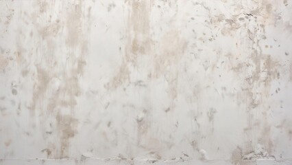 Fototapeta premium Brushed white wall texture with visible stains and discoloration on the surface , textured brushwork, rough