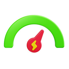 gauge 3d render icons