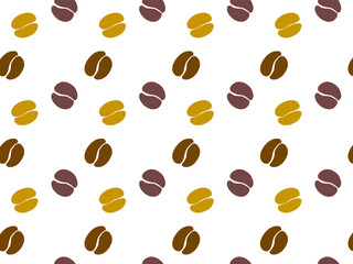 Coffee bean for packaging. Simple coffee art background. Grain wallpaper. Minimalist design
