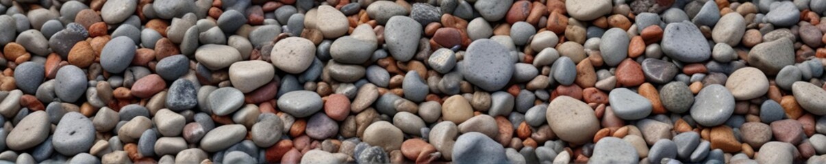 dense pile of crushed pebbles and small rocks, natural ground cover, rock composition