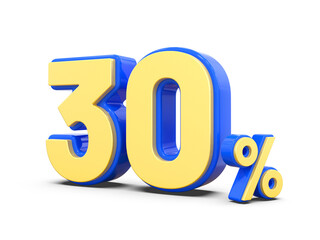 30 percent blue offer in 3d