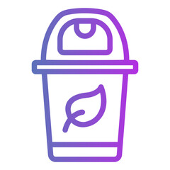 recycle bin Gradient icon