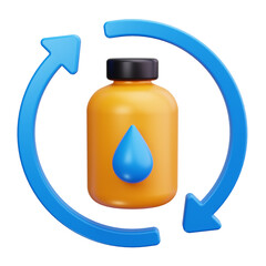 refilling 3d render icons