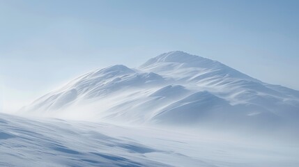 A snowy mountain peak in the Alps 