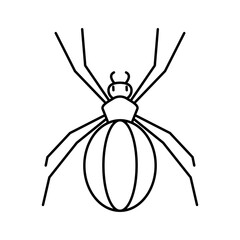 Design Illustration vector graphic of spider icon with line style. Suitable for anything related to animals
