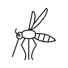 Design Illustration vector graphic of mosquito icon with line style. Suitable for anything related to animals