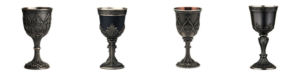 Ornate Gothic Chalice with Intricate Designs and Mystical Symbolism