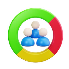 society 3d render icons