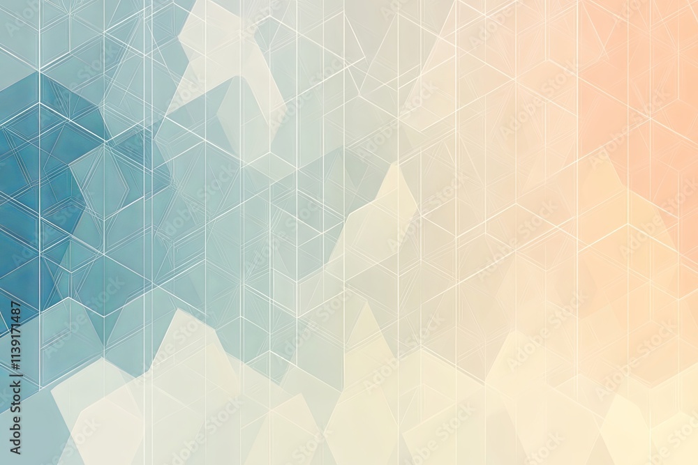 Poster abstract geometric hexagonal pattern background