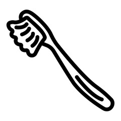 toothbrush Line Icon