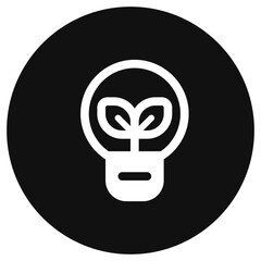 Editable green energy, lightbulb, electricity vector icon. Environment, ecology, eco-friendly. Part of a big icon set family. Perfect for web and app interfaces, presentations, infographics, etc