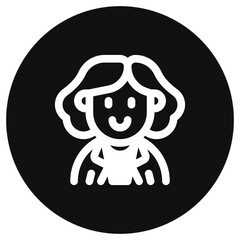 Editable business woman avatar vector icon. User, profile, identity, persona. Part of a big icon set family. Perfect for web and app interfaces, presentations, infographics, etc