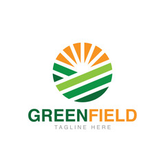 Green Field Logo, Simple, Professional