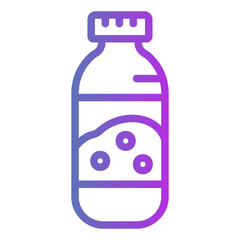 plastic bootle Gradient icon