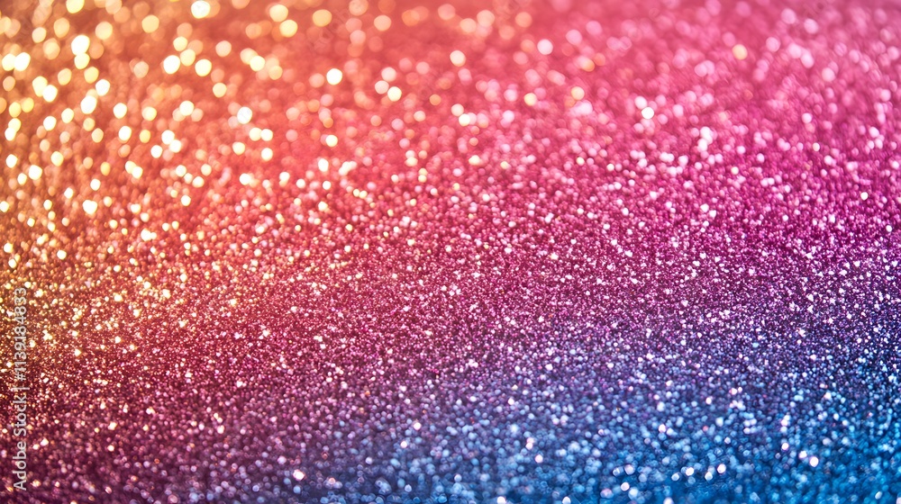 Poster sparkling glitter gradient background showing colorful shimmer