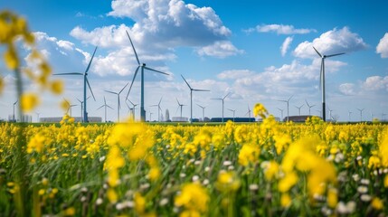 Picturesque Netherlands Countryside with Iconic Windmills and Lush Green Fields